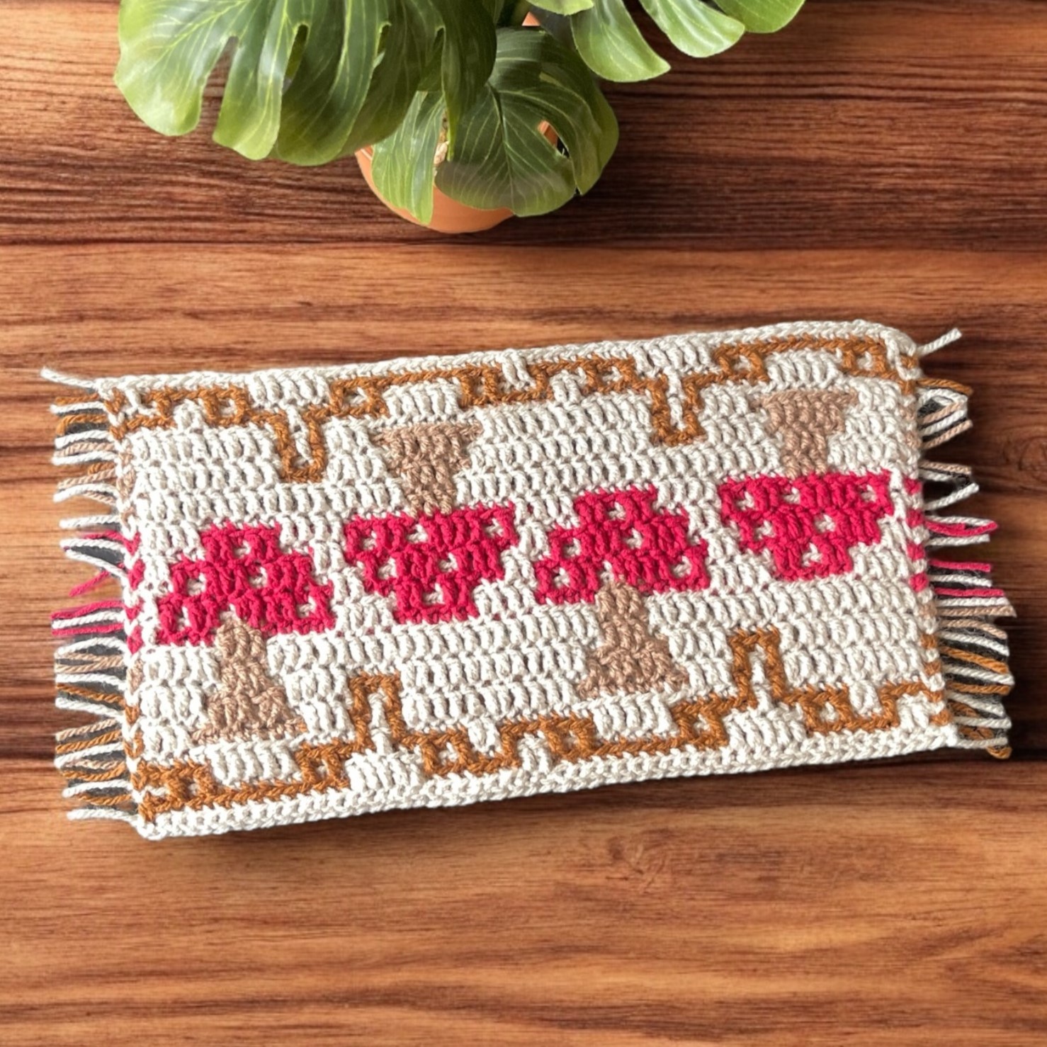 country apples mosaic blanket strip